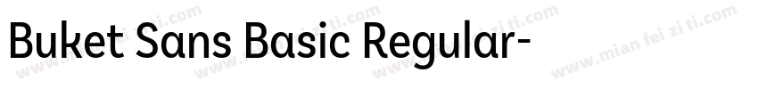Buket Sans Basic Regular字体转换